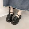 British Style Retro Versatile Skirt Mary Jane Single Shoes Spring and Summer New Platform Bow Small Leather Shoes Women