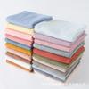 Baby Cotton Yarn Muslin Small Square Towel Baby Burp Soothing Towel Solid Color Multipurpose Thickened Towel