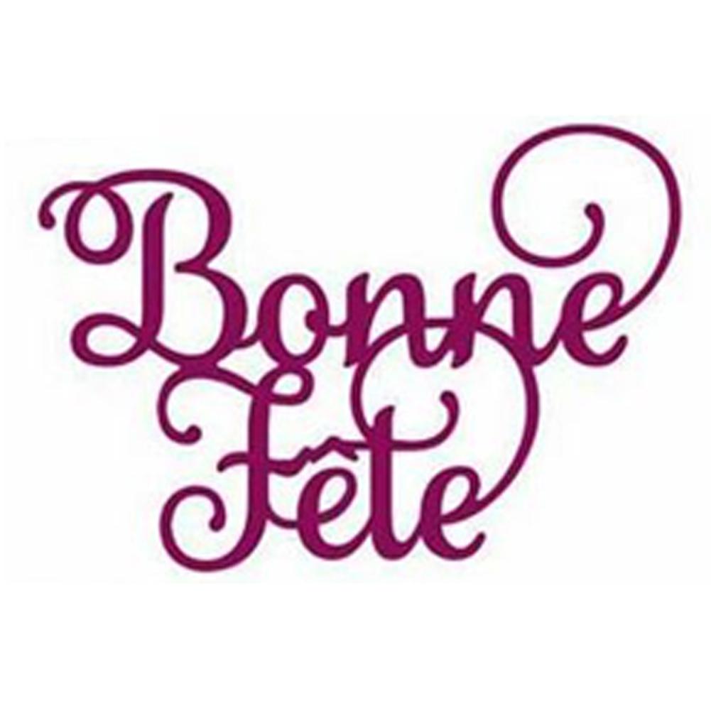 H1# Французский алфавит Вырубные штампы для скрапбукинга Декоративное тиснение Ремесло