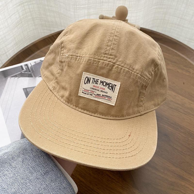 Мягкая кепка-snapback с плоским козырьком, японская, для мужчин и женщин, с коротким козырьком, хип-хоп, с козырьком, летняя, хлопковая, козырек от солнца, бейсболка