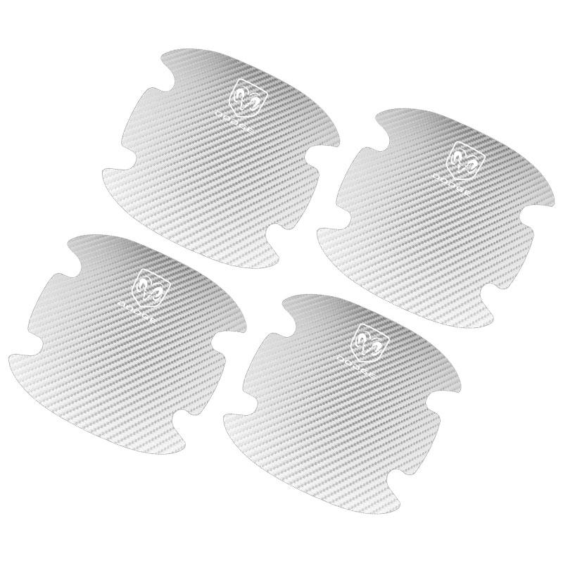 4 шт./компл. Наклейка на ручку двери автомобиля против царапин, углеродное волокно для Dodge Journey Caliber Challenger Charger Ram 1500 Stratus Dart Dakota Durango