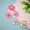 Hot Selling 100Pcs Transparent Resin Flower Cabochons Flat Back Floral Beads Slime Charms Ornaments for Scrapbooking DIY Crafts