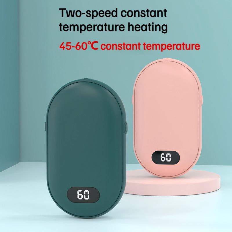 USB-подогреватель рук с функцией Power Bank 2-в-1 Мини-электрообогреватель Карманный обогреватель большой емкости Зимний подарок для холодной погоды