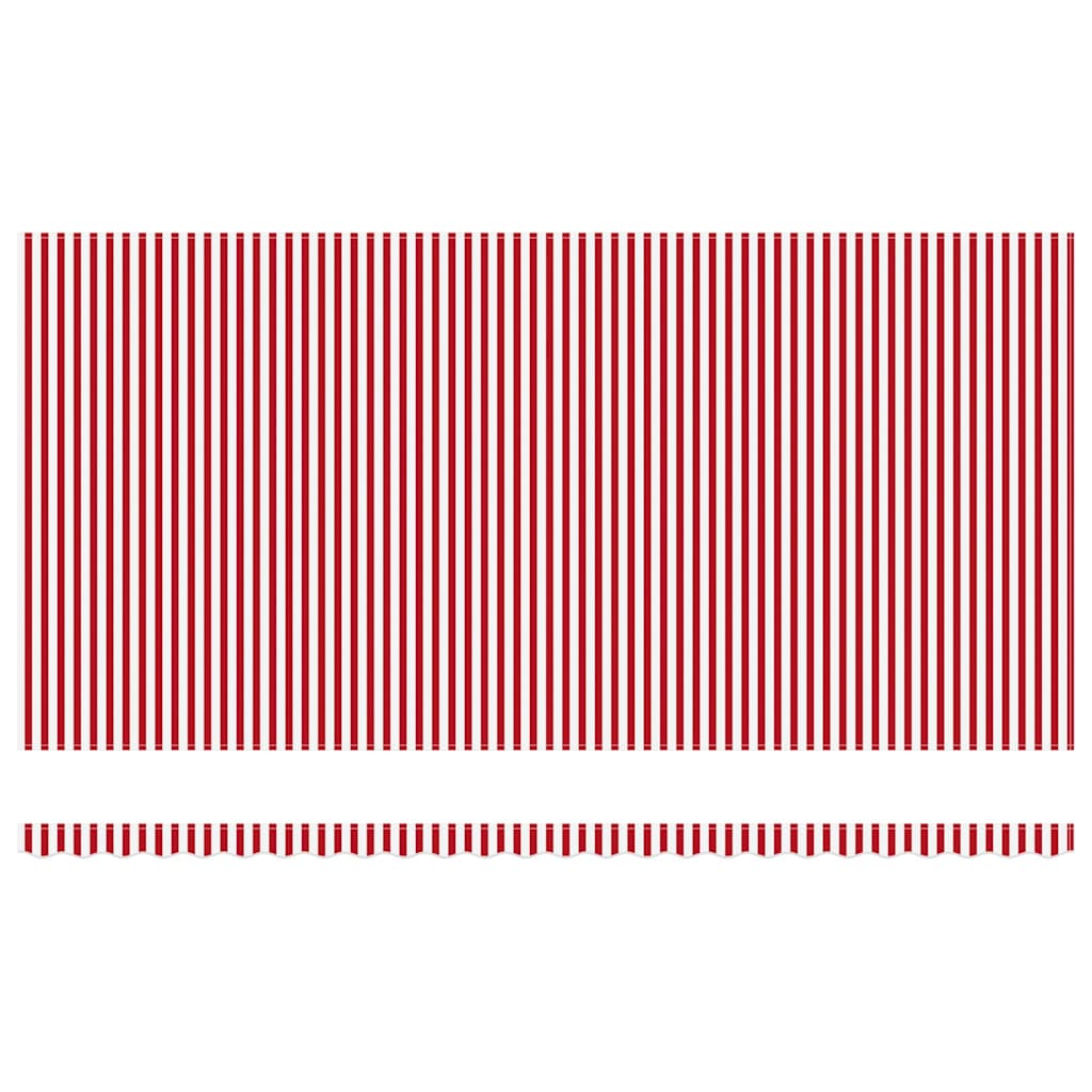 Retractable Awning Red and White 600 x 300 cm