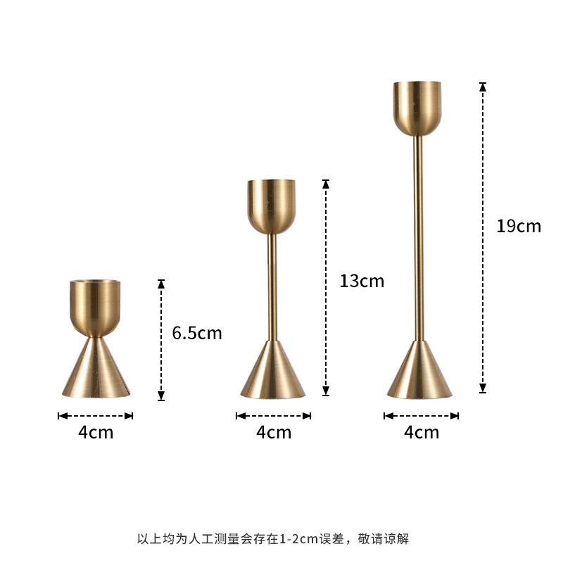 SPRING PLANTING Gold Metal Candlestick Single Head Candlestick for Wedding Dining Party Wedding Decorations