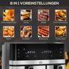Air Fryer, 2700 W, 8 Settings, 41.8 cm x 39.2 cm x 31.1 cm, Black + Silver