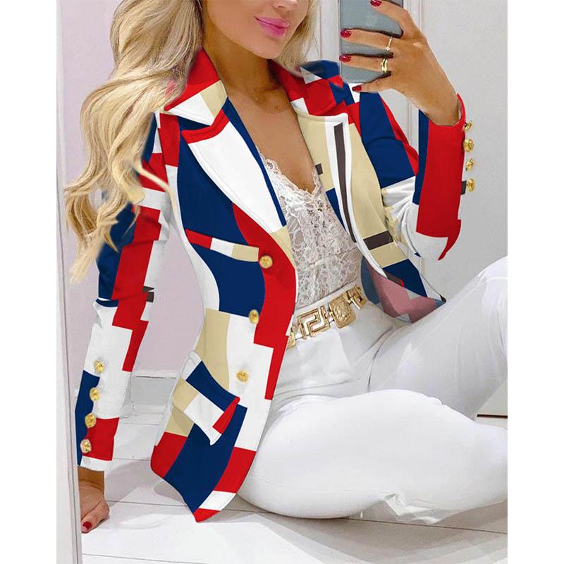 Женский элегантный облегающий пиджак из 2 предметов, повседневный модный костюм, женский костюм из двух частей