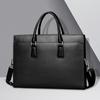 Men's Handbag Genuine Leather Anti-theft Password Lock Men's Computer Document Bun Top Layer Cowhide Business Bag