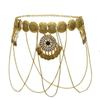 Coins Bead Women Waist Chain Tassel Dai Style Belts Ethnic Style Metal Belt  Costumes Accessories