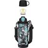 Thermos Water Bottle Vacuum Insulated 2-Way 1L 1.03L Black Aqua Direct Drinking Cup Children School Commute