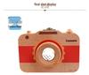 Wooden Baby Tooth & Lanugo Preservation Box - Children's Camera Design