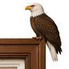 Nature Inspired Room Accents Wooden Bird Door Topper Decor, Adorable Shape Corner Statue, Handcrafted Wood Decor Sign, Woodland Interior Design