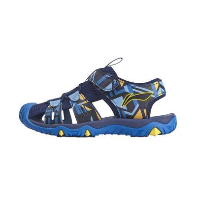 Li Ning повседневные сандалии на липучке детские сандалии синие YKUQ012-7