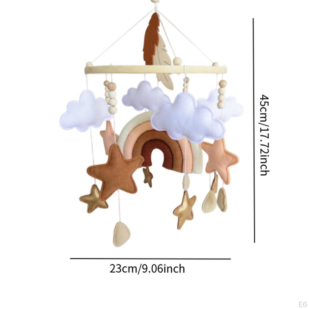 Baby Bed Mobile Cradle, Bell, Bedroom Decor, Nursery Hanging Toy