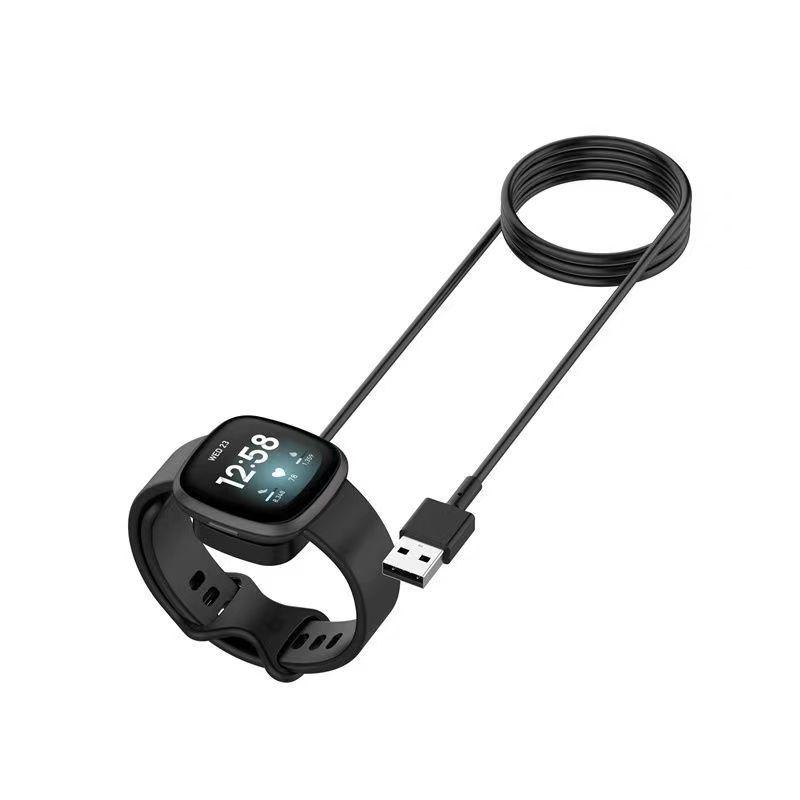 Магнитное зарядное устройство для Fitbit Versa 3/4 и Sense 2 — зарядная база и кабель для передачи данных