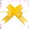 20pcs Wedding Car Pull Bows Golden Side Design For Gift Wrapping Christmas Decorations String Bows Ribbon Knots Favours Bags