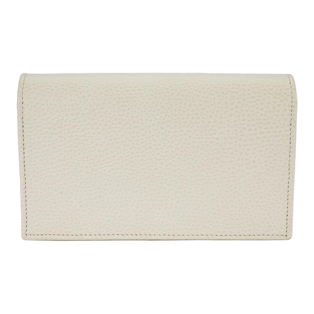 Gucci Логотип Логотип Double G Узор Личи Кожа Коровы Сумка Почтальона Сумка-Конверт Сумка на Цепочке Кошелек Наплечная Сумка Кроссбоди Маленький Женский Размер Белый