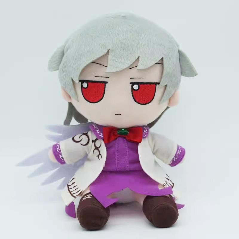 Fumo Hata no Kokoro Plush Toy Anime Touhou Project Japanese Game Stuffed Doll Soft Character with Removable Mask Kids Fans Gifts