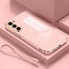S24ultra Роскошный Покрытие Ремешок Силиконовый Чехол Для Samsung Galaxy S24 Ultra S21 S22 S23 S20 Fe Plus Note 20 10 Мягкий Чехол S24plus