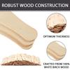 Wooden Popsicle Craft Sticks and Paddle Spoons for DIY Ice Cream Making Crafts Party Kitchen Use 25/50/100PCS
