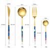 Christmas Starry Sky Western Food Tableware Set Spoon Hand Gift Hotel Home Steak Knife Box Fork Kitchen Dining Bar Garden