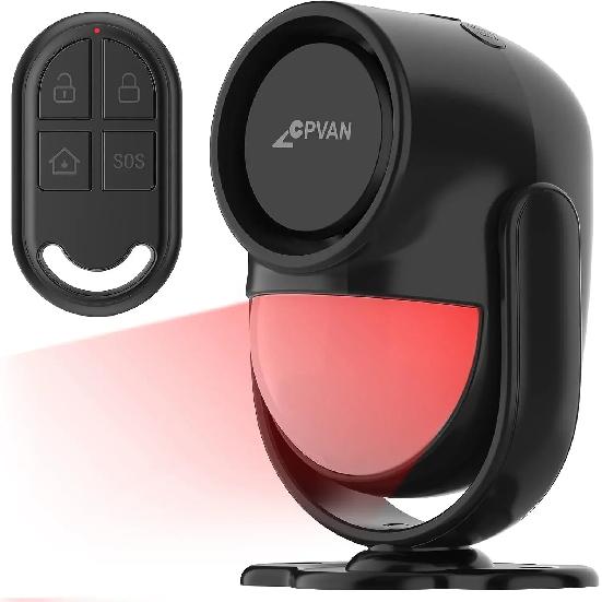 CPVAN infrared Motion Detector Home Burglar Security Protection Alarm Wireless 433MHz PIR Motion Sensor with Door sensor alarm