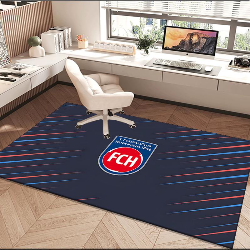 1PC rug Heidenheim Crest Carpet, Chair Rug,Area Rug for Office Bedroom living rooms bedroom, Doormat decor Christmas fan gifts