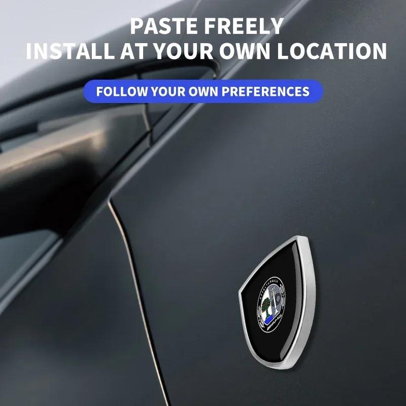 WKRR2 For BMW 3D Metal Sticker Car Body Badge Shield Styling Auto Accessories For BMW 5 7 X3 X4 X5 X6 F Series F01 F02 F10 F12 F15 F16