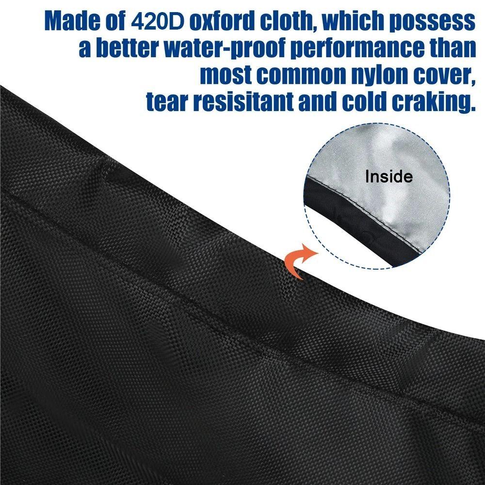 Чехол на лодочный подвесной мотор на молнии Черный защитный чехол для двигателя Полный чехол для лодочного мотора Защита от растрескивания