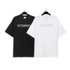Unisex Oversized Cotton T-Shirt With Bold Letter Print Vintage Washed Loose Fit Casual Tee