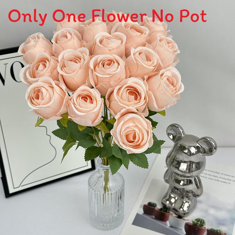 Цветок Роза Элегантный С Шелковистой Текстурой Для Свадебной Фотографии Декор Дом