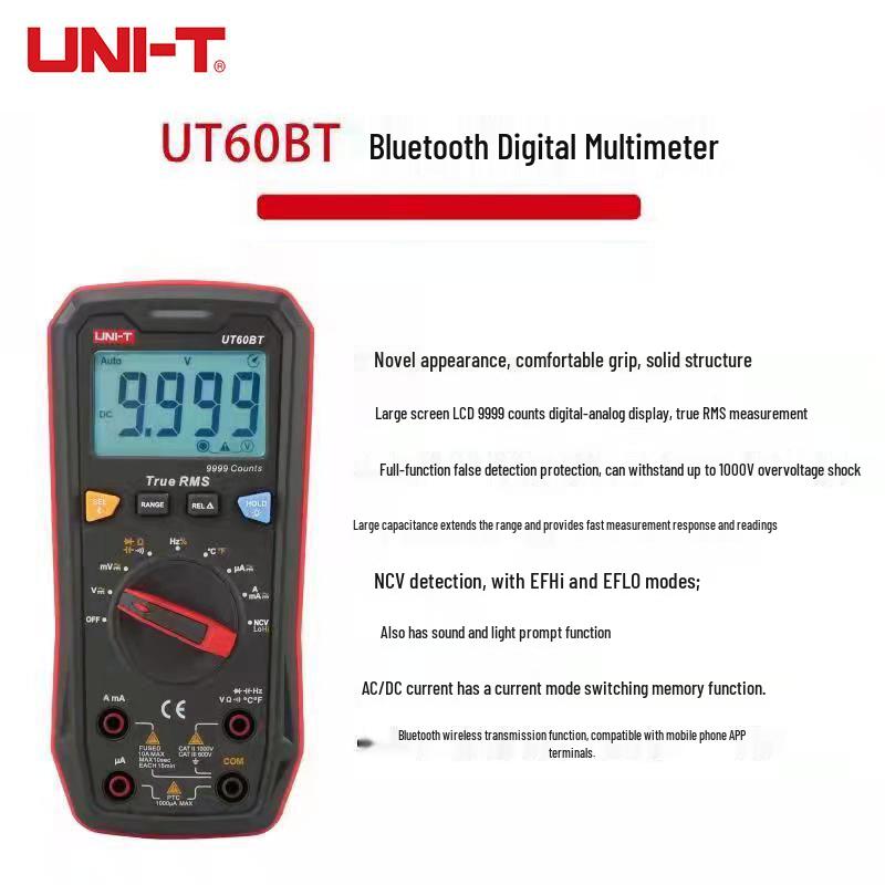 Цифровой мультиметр UNI-T UT60BT с Bluetooth и True RMS (Китайская версия)