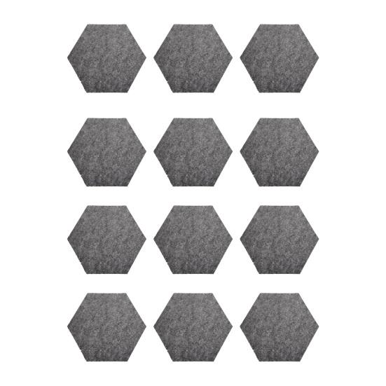 12 шт. шестиугольная звукоизоляционная стеновая панель, самоклеящаяся звукопоглощающая высокоплотная толстая акустическая пенная панель, домашняя студия, шумопоглощающая стеновая панель