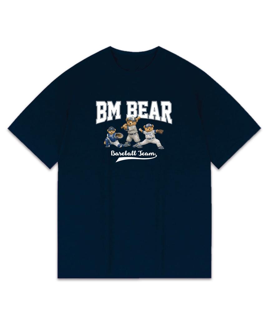 BEMIGHTY Baseball Team Oversized Short Sleeve T-Shirt [White]