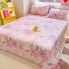 1pcs  Cotton Bed Sheet Flower Series Printed Double Top King Sheets for Girls Boys Kids Single Queen King Size Bed Linen