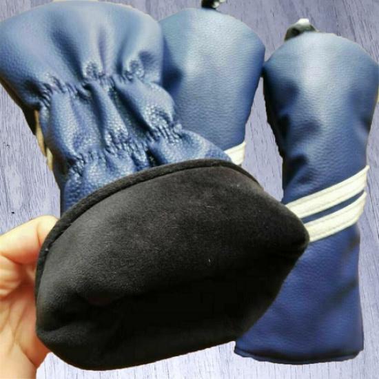 Navy Blue Golf Wood Headcover Set Clubs Cover Driver Fairway Wood 1,3,5 Covers