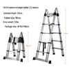 Multi-Functional Aluminum Telescopic Ladder - Herringbone Design, Foldable, Thickened for Household and Large Joint Decoration.
