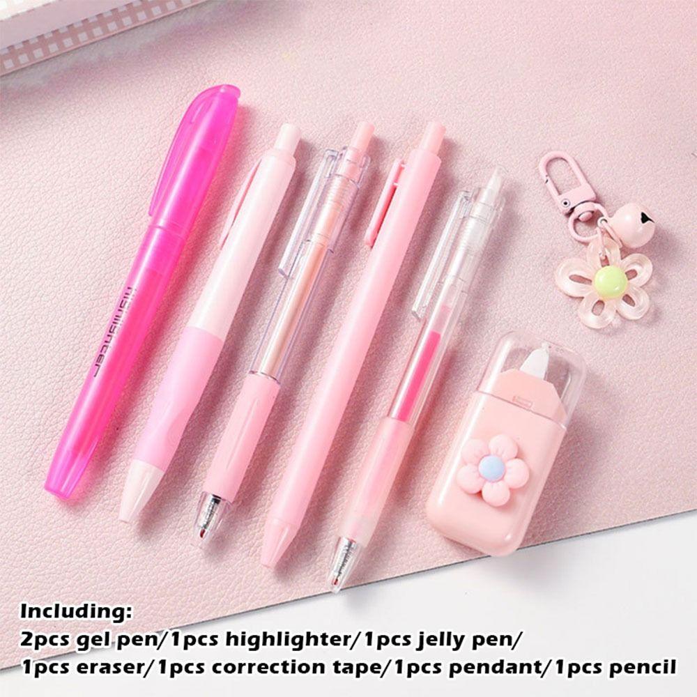 8-in-1 Gel Pen Macaron Color Highlighter Durable Correction Tape  Back To School