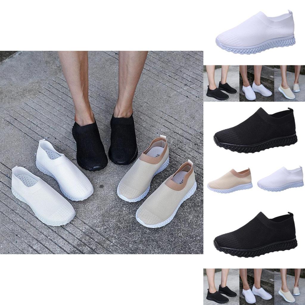 Versatile Women's Running Trainers Ladies Sneakers Slip On Jogging Gym Fashion