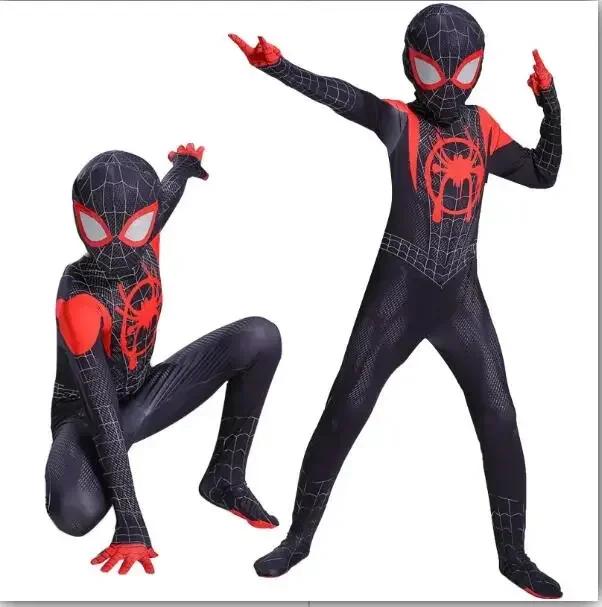 Spider Man Superhero Cosplay Zentai Bodysuit, Spandex Jumpsuit Costume for Kids & Adults