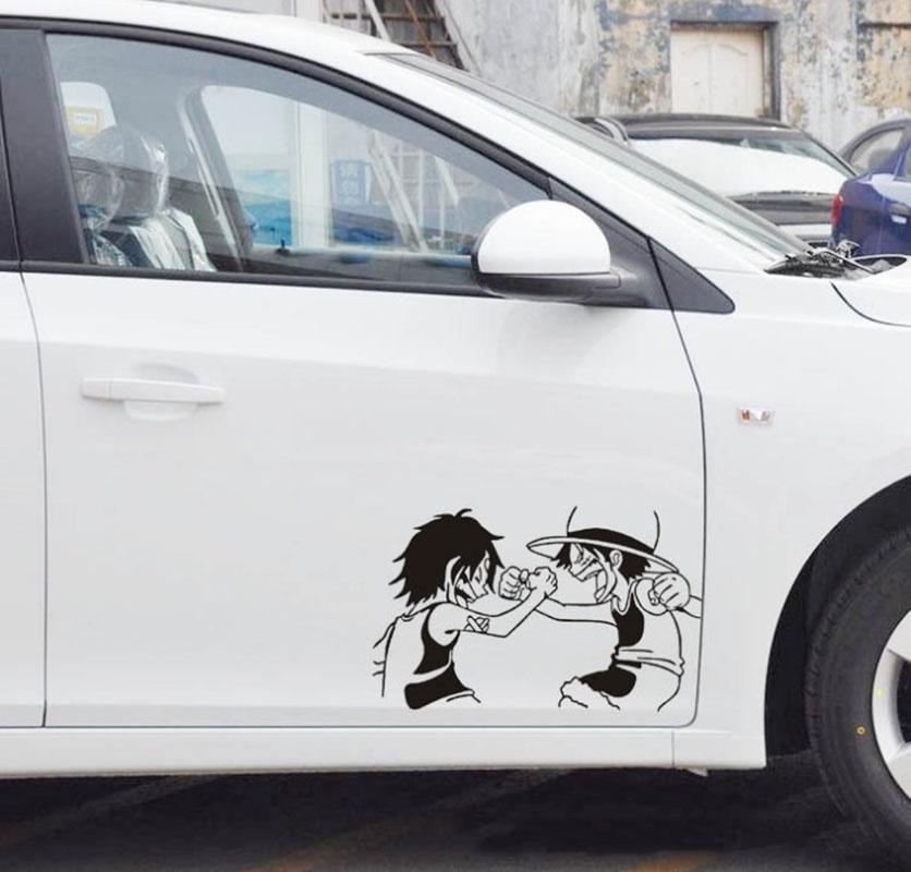 Премиальное качество Цельный Портгас Д. Эйс Наклейка на кузов автомобиля Светоотражающий дизайн для классической привлекательности