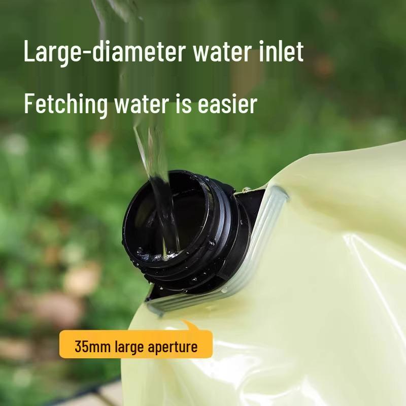 Портативный складной мешок для воды для улицы - Большая вместимость, пищевой, утолщенный, для хранения, для кемпинга и фестивалей