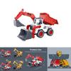 Большой инерционный строительный грузовик игрушка для детей с подвижными частями и реалистичным дизайном