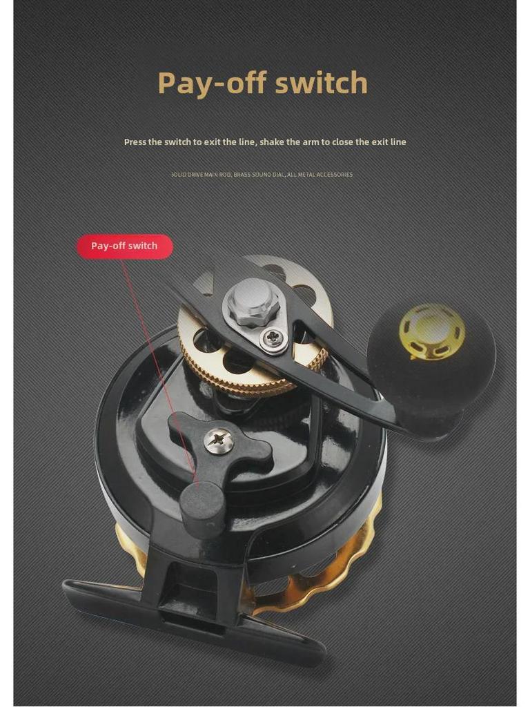 Катушка для ловли на плоту и льду Kemalong Micro Lead Valve для удилищ для морской и мостовой рыбалки