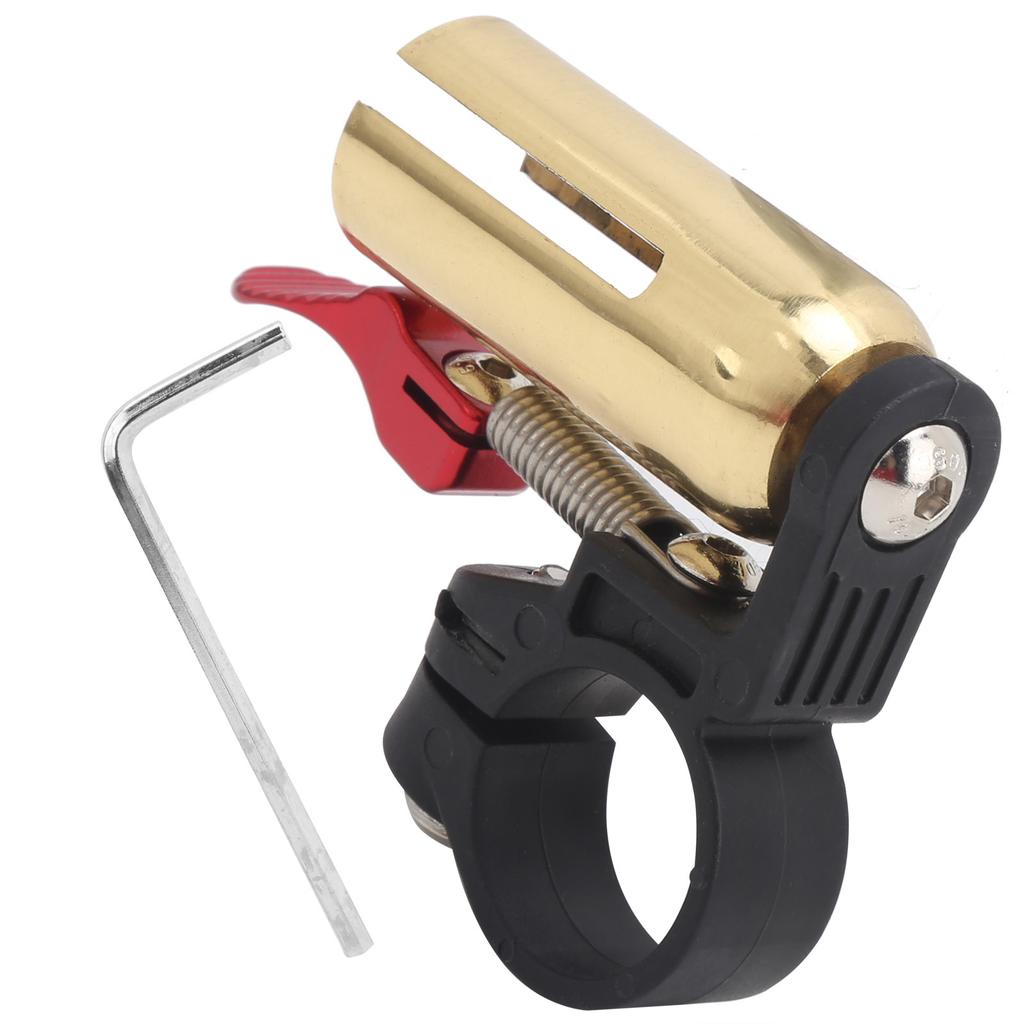 Винтажный велосипедный звонок Чистый звук Медный сплав Горный велосипед Руль Рожок Велосипедный аксессуар Золото