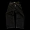 Унисекс уличный хип-хоп готический вышитые мужские джинсы Y2K Harajuku повседневные свободные прямые широкие брюки панк-рок джинсовые брюки