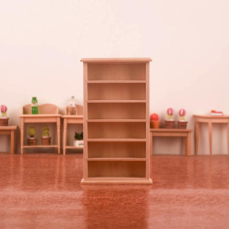 1:12 миниатюрных книжных полок для кукольного домика, модель книжного шкафа, шкафчик, декор для корпусной мебели