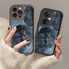Черный фон Halo Printed Fashion Case Гибкий мягкий силиконовый чехол TPU Shell Полная задняя крышка для iPhone Samsung