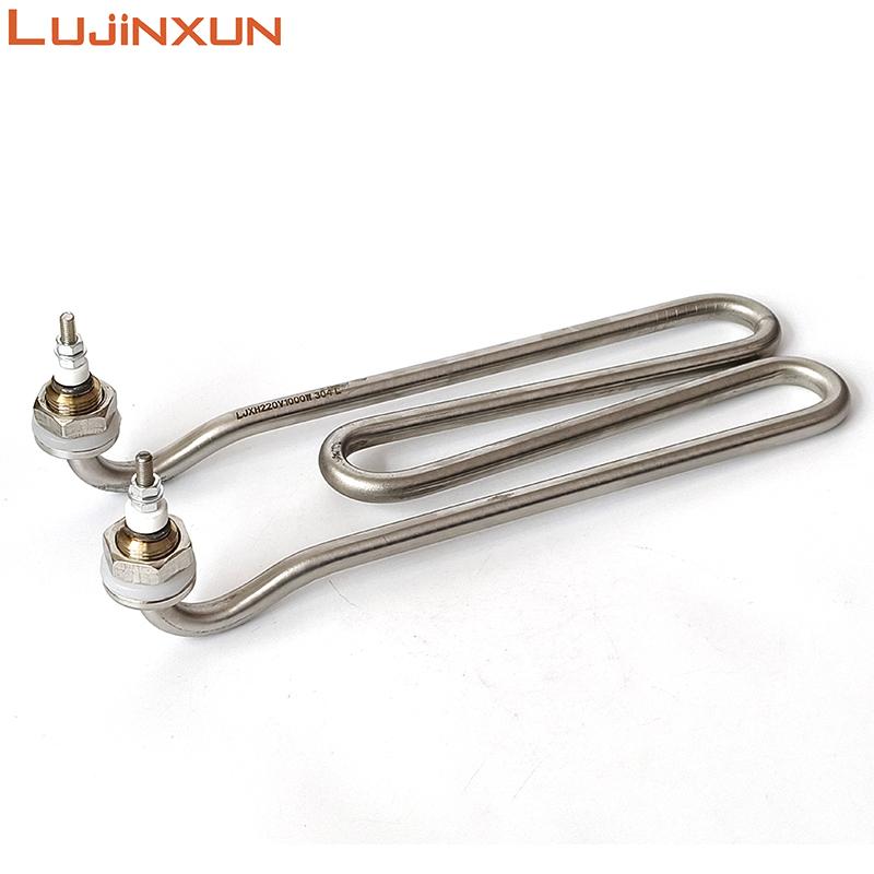 Lujinxun 220V 1KW Electric Heating Element Heater Tube M14 Thread 304 Stainless Steel Tube for Water Tank 1pc