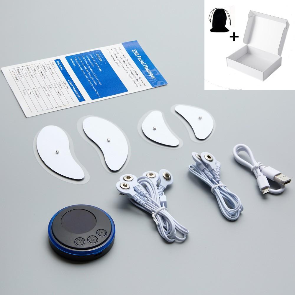 Трансграничное устройство для массажа лица EMS, низкочастотное микротоковое косметическое устройство, V-образный серповидный подтягивающий стимулятор мышц лица